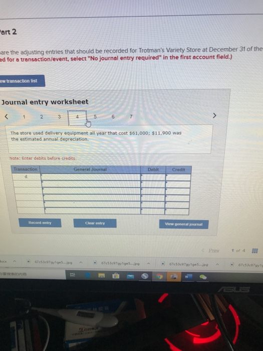 following data with respect to adjusting entries are available: a. Wages earned