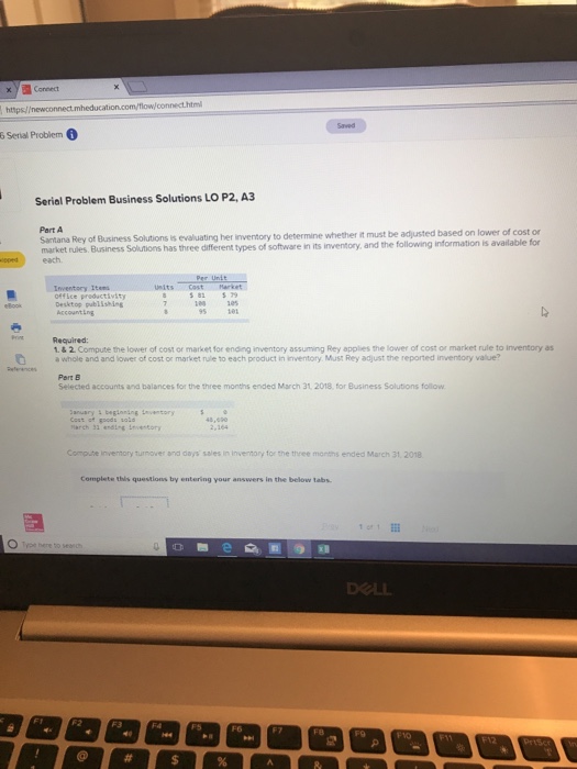 to determine whether R must be adjusted based on lower of cost
