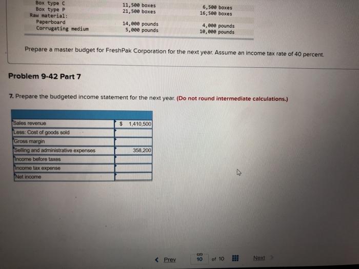[The following information applies to the questions displayed below) FreshPak Corporation manufactures