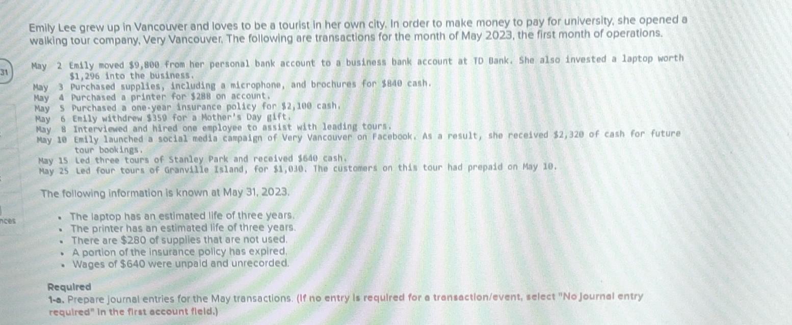 please provide me the answer as soon as possible Emily Lee