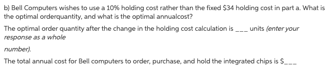 cost is $34 per unit per year, the ordering cost is $121