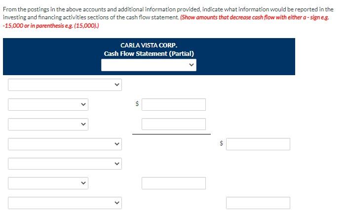 $40,600. 2. Equipment was bought for cash. Prepare the investing activities section