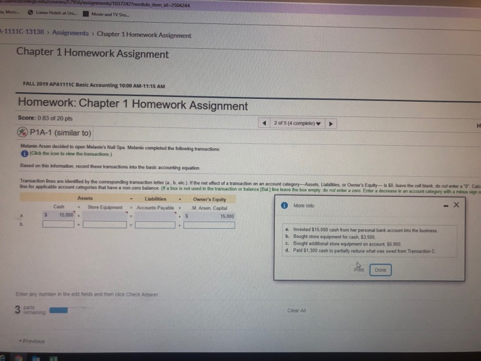  10372modulem 2504244 -11110 13138 Assignments Chapter 1 Homework Assignment Chapter 1