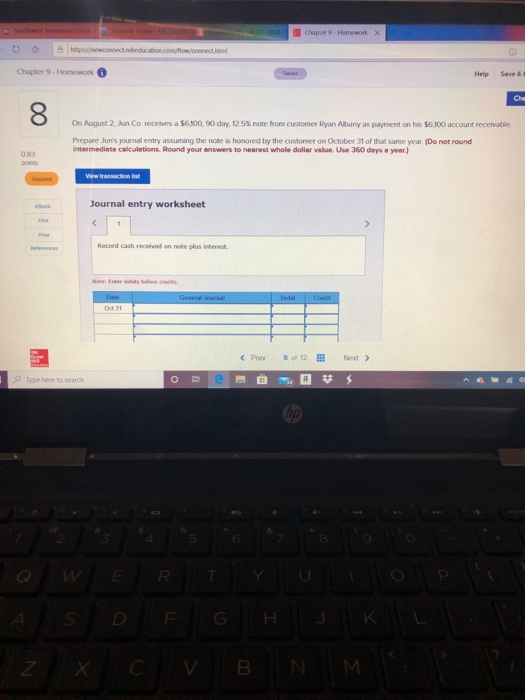  Chaper 9 - Homework X D e wconnect theation.com/low/connect.html Chapter 9
