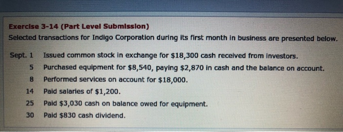  Note the red box are incorrect. Exercise 3-14 (Part Level Submission)