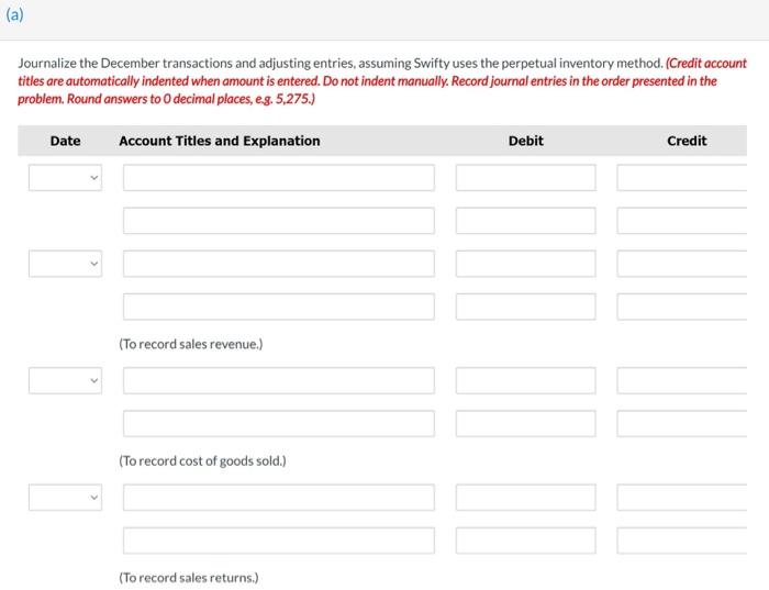 2020. Swifty Printers had the account balances shown below. "(5,7000.65) The following