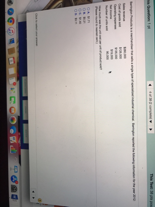  his Question: 1 pt 40138 (2 complete) ? This Test: 38