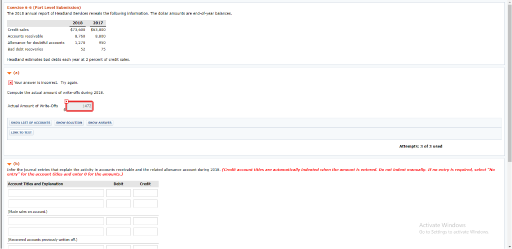 I need help with problem (b) using the data above. Exercise 6-6