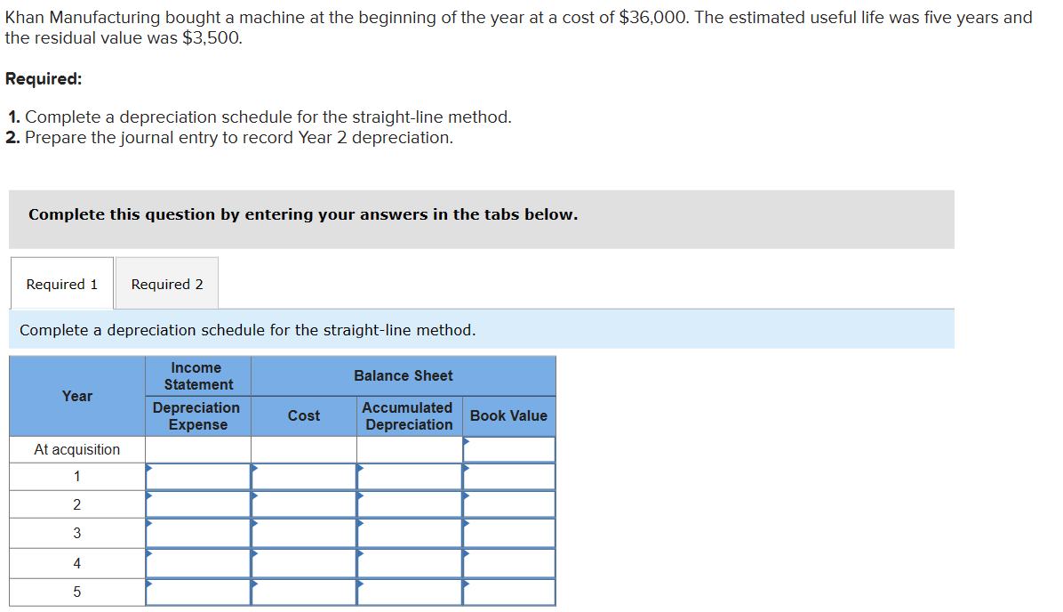 Need help on this question. Khan Manufacturing bought a machine at the