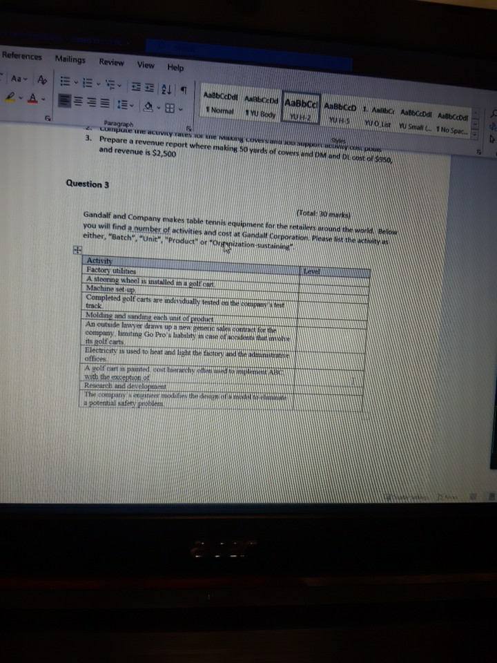 References Mailings Review View Help E 14 Aa A A AabbCcDdt