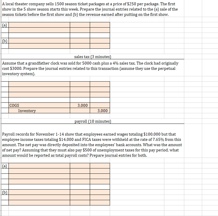 help with both tabs please! it is one long problem/project A local
