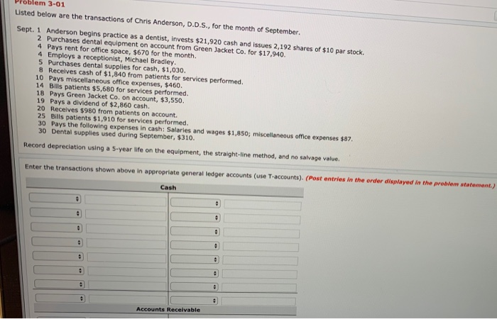 ~ enter transactions ~ prepare a trial balance ~ prepare an income