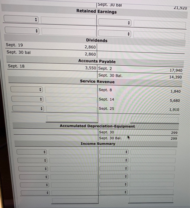 $1,840 from patients for services performed. 10 Pays miscellaneous office expenses, $460.