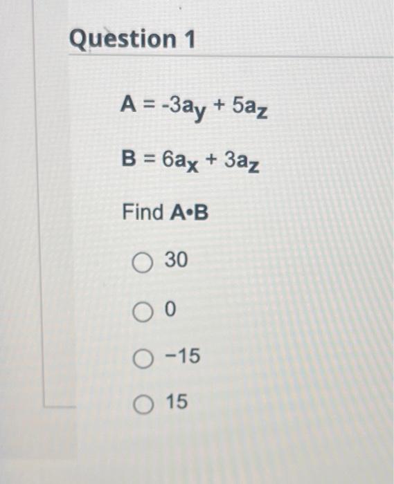 Question 1 = - - + 5, = 6ax + z
