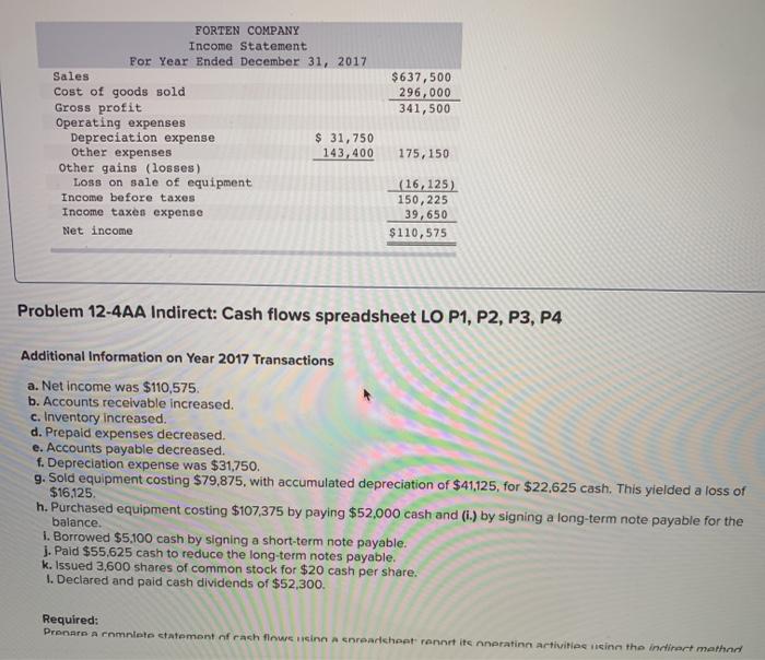 for the Problems below. (The following information applies to the questions displayed