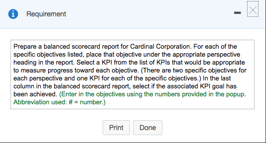quarter. Goal Actual KPI 2,425 4 $2,000,000 5% 13% 125,000 7.2 104,000