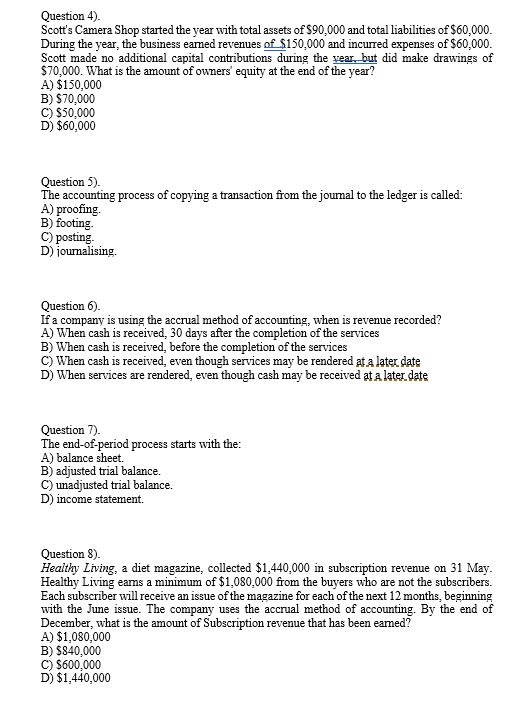 cross check. TIA Question 1). Which of the following are most likely