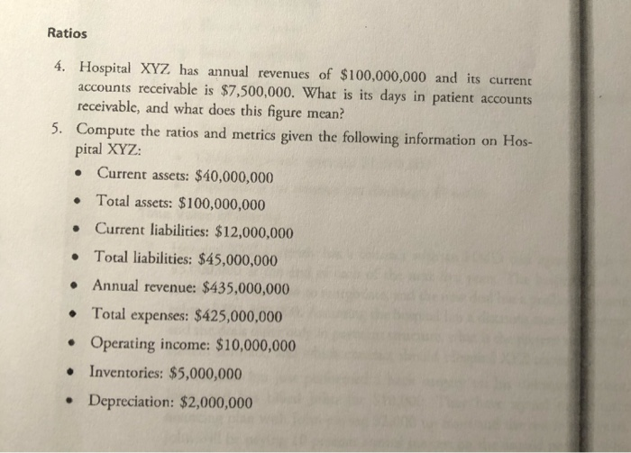 not-for-profit hospital given the fol- lowing list of its revenues and expenses.