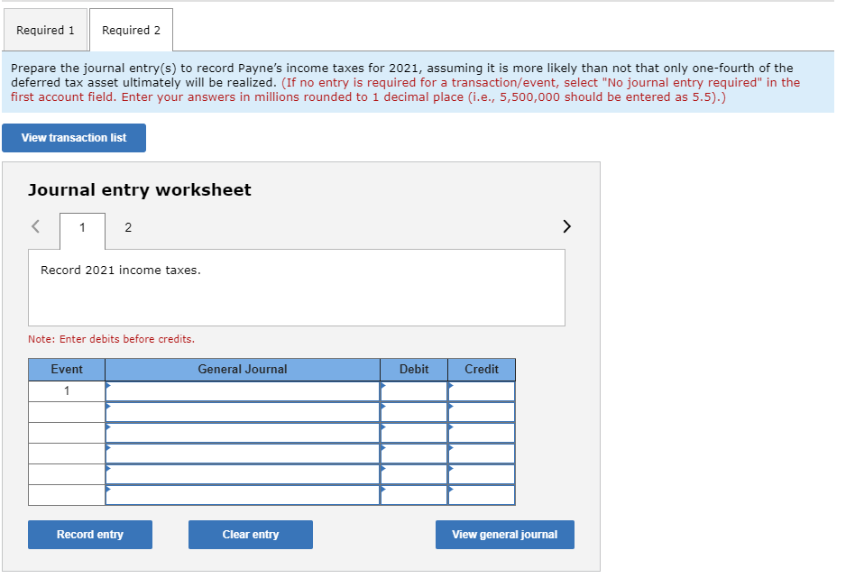a deferred tax asset account with a balance of $65 million attributable