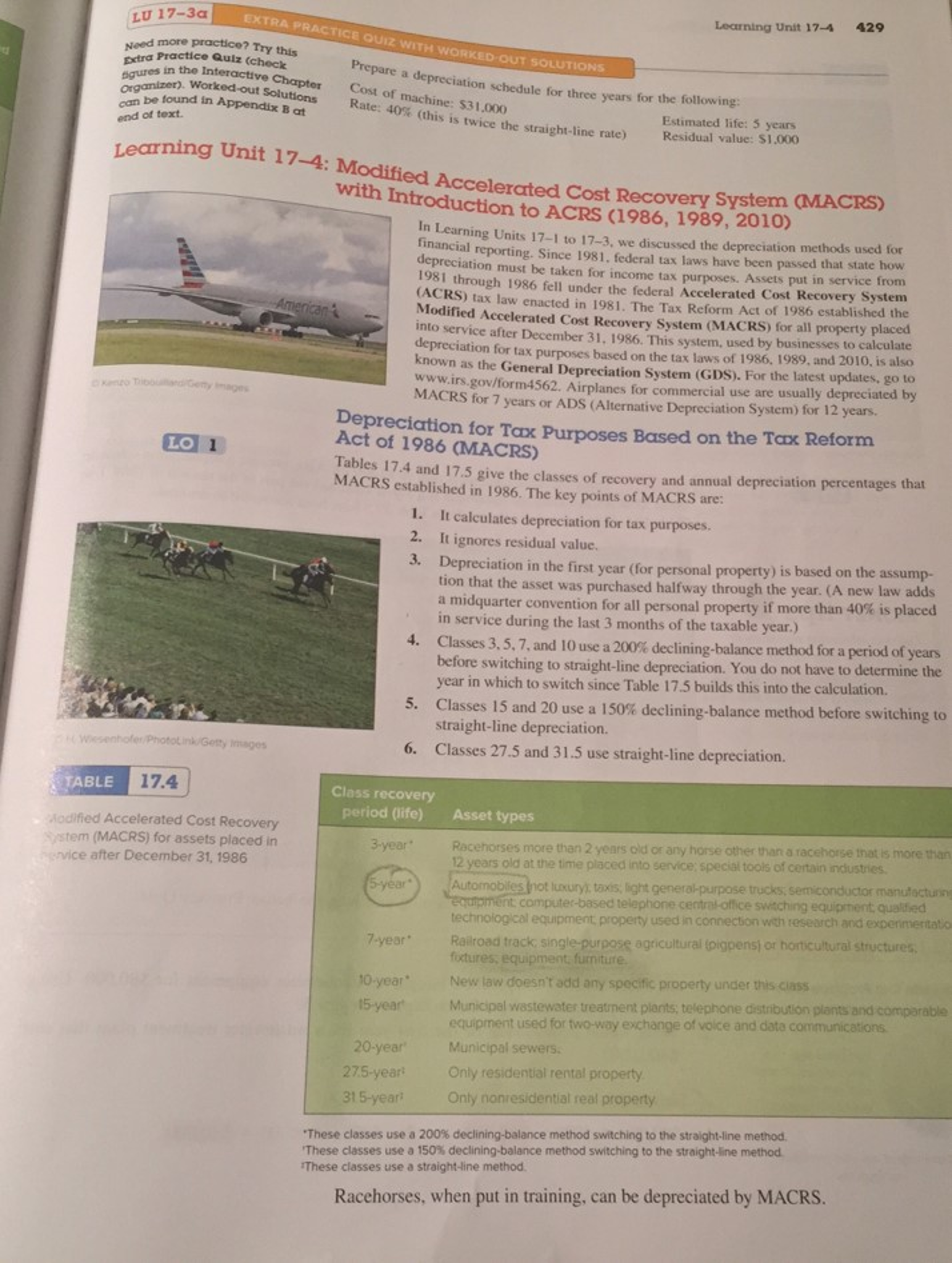PG1: Below PG2 Below: PG3: ACRS & MACRS Tax Law & How