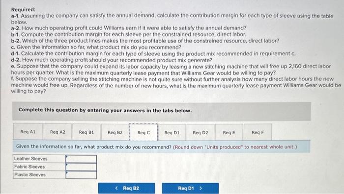 for the individual sleeves (see maximum quarterly demand) and (2) 10,000 direct