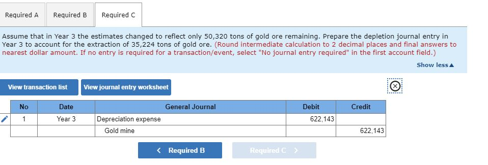 1 154,000 Land Cash 1.880.000 12/31/Year 2 Depletion expense 3 577,252 16,877
