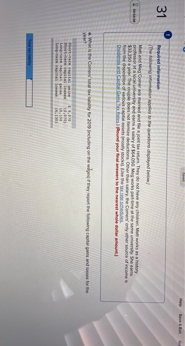  Se Help Save & Exit Sul 0 31 Required information The