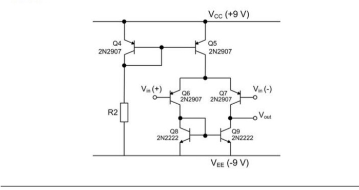 below, the differential input impedance is required to be 100kS2. Estimate the