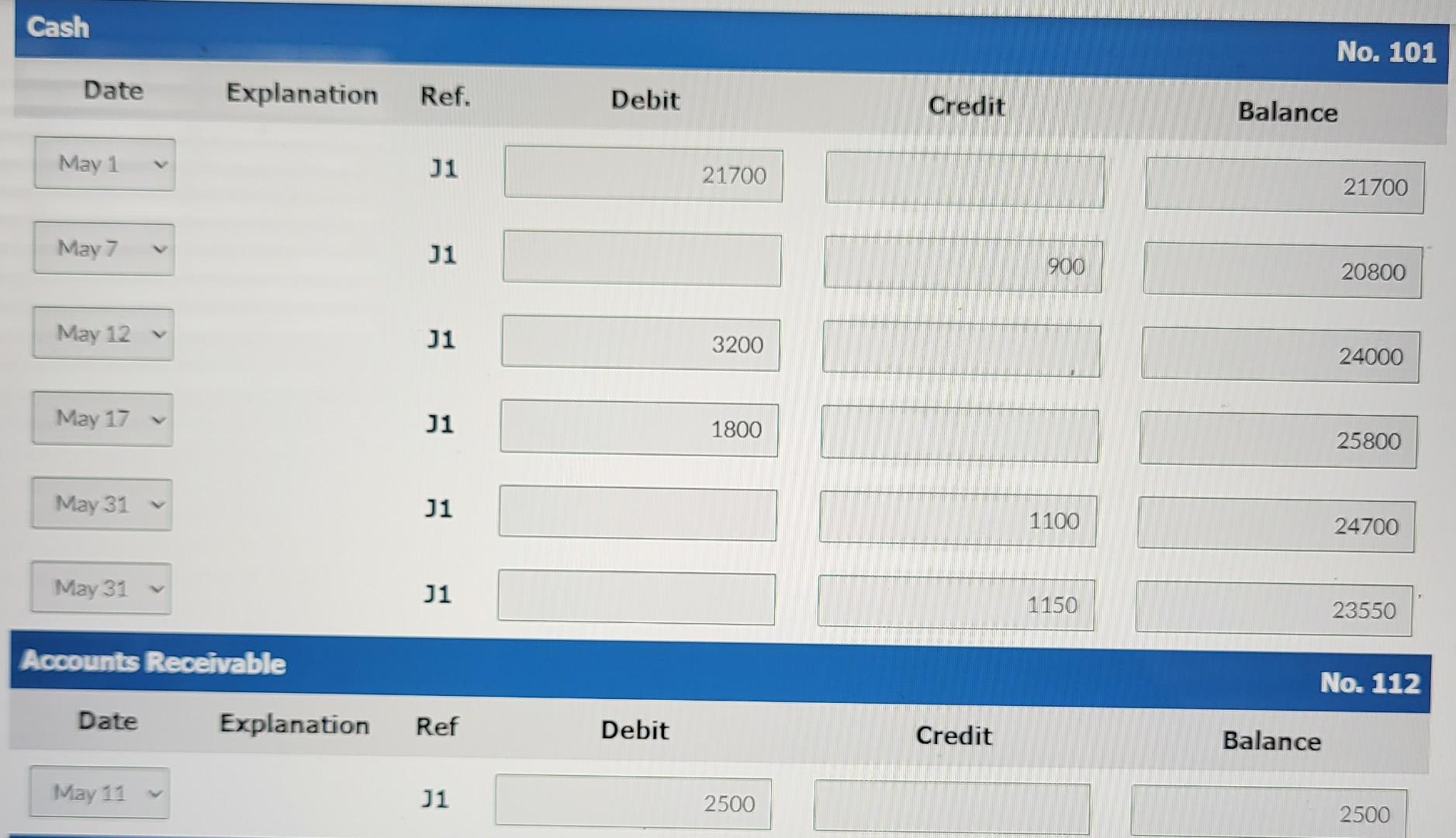 Hired a secretary-receptionist at a salary of $1,100 per month. 3 Purchased