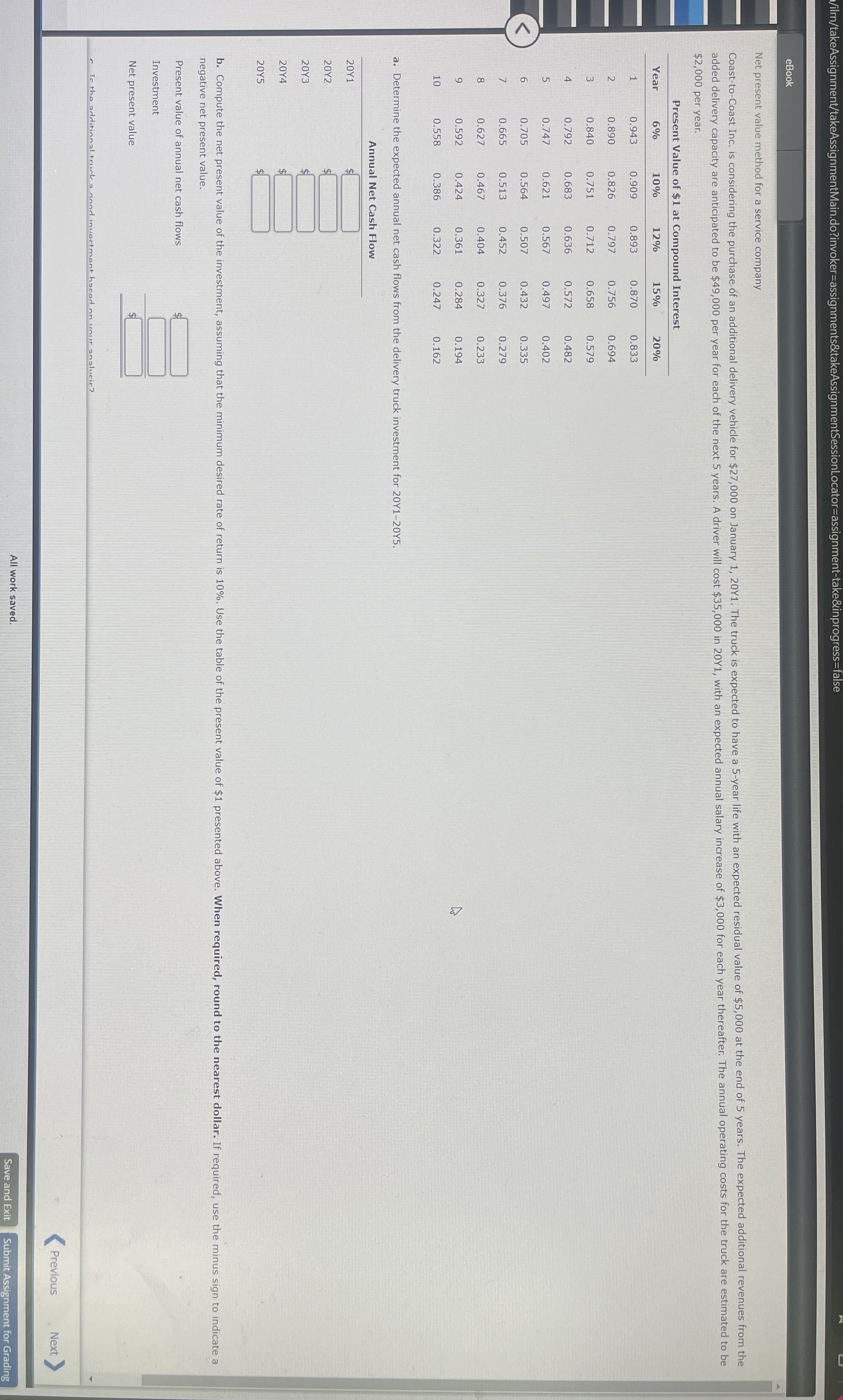  /ilirn/takeAssignment/takeAssignmentMain.do?invoker=assignments8takeAssignmentSessionLocator=assignment-take&inprogress=false eBook Net present value method for a service company $2,000