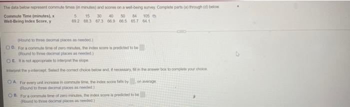 a) through now Commute Time (minus), 5 15 30 40 50 34105