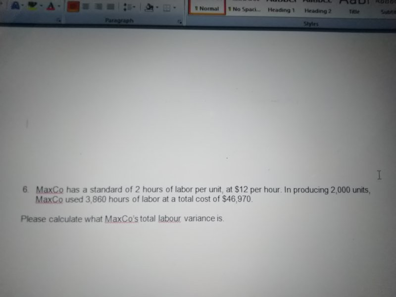 Normal 1 No Spaci... Heading 1 Heading 2 Title Paragraph Styles