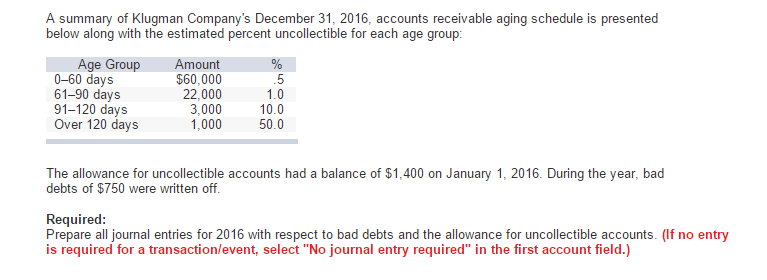 Record the entry to write-off specific accounts. Record the entry to adjust