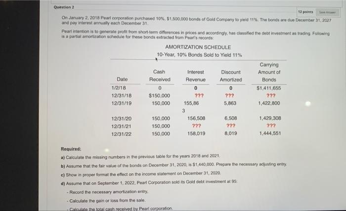  please hellpp!!!!!!! as fast u can Question 2 12 points On