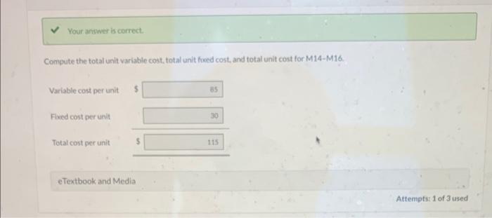 M14-M16. Tarext selline mrke per unlt Compute the desired ROI per unit