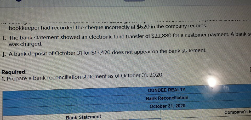 dated October 31, 2020, is $26,830. b. Balance of the Cash account