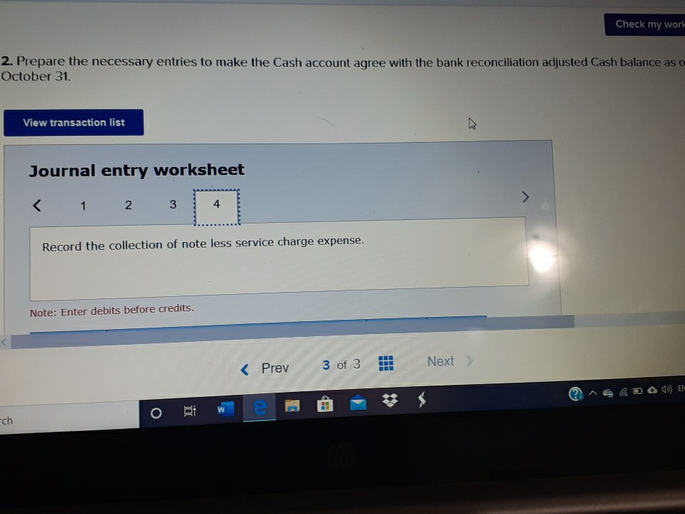 October that had not cleared the bank as of October 31 were: