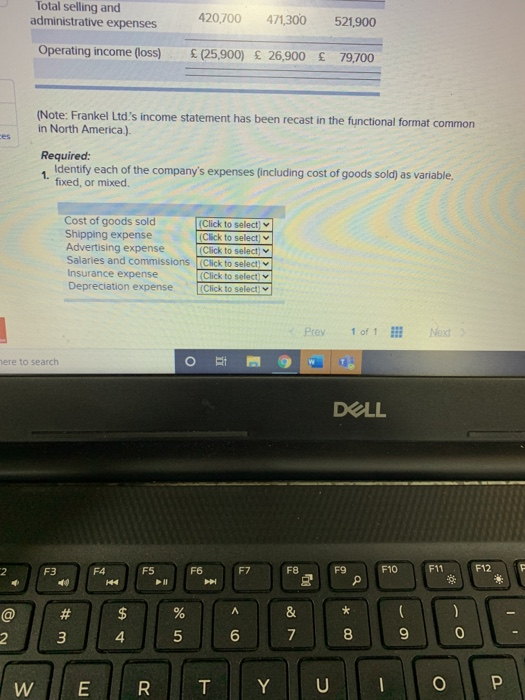 March 31 Sales Cost of goods sold $1,785,000 945,000 840,000 Gross margin