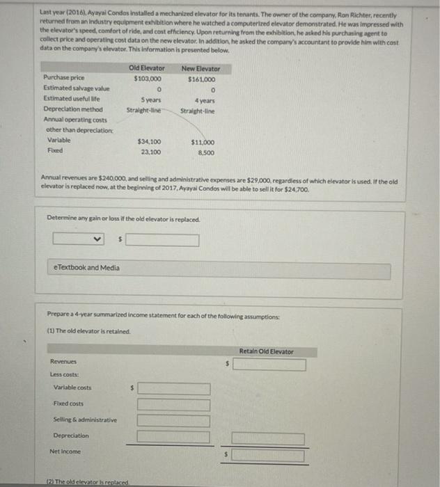  Last year (2016), Ayayal Condos installed a mechanized elevator for its