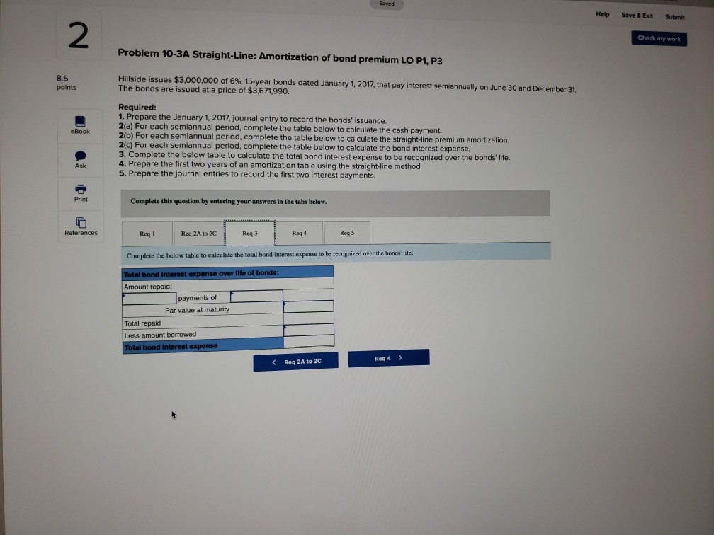 $3,000,000 of 6%, 15-year bonds dated January 1, 2017 that pay interest