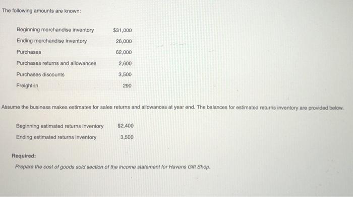  Hello! I would appreciate your help. For income statement I have
