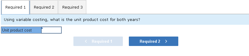 unit product cost is computed as follows: Production and cost data for