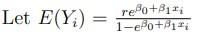 the following probability distribution: f(yi;)=(yi+r1r1)r(1)y,yi=0,1, for 01 (a) Let E(Yi)=1e++1xir2e0+i1xi for all