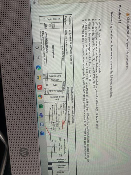  help please Click Submit to complete this assessment. Question 12 Referencing