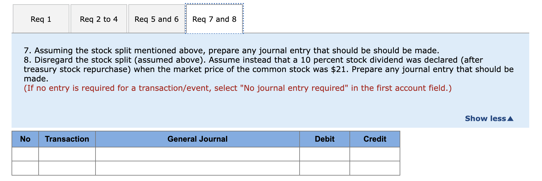 6,000 shares (repurchased at $15 per share). The treasury stock was acquired