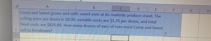  a. b. c. D F H B E Comy and Sweet