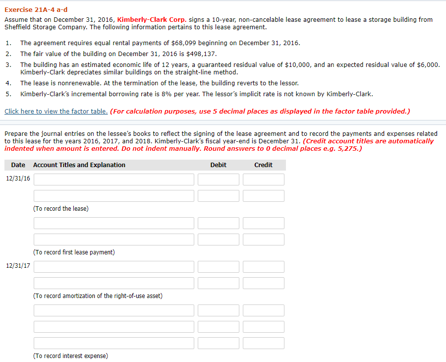 I need help with this problem please Exercise 21A-4 a-d Assume that