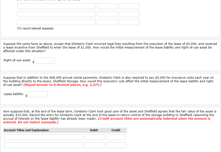 on December 31, 2016, Kimberly-Clark Corp. signs a 10-year, non-cancelable lease agreement