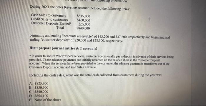 for 7 Worldwide Resources, Inc. reported Sales Revenue of $840,000, on its