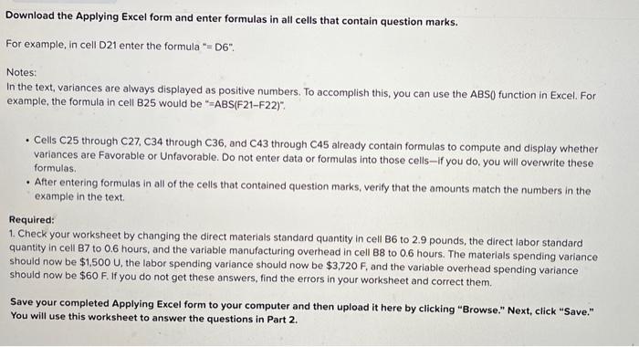 Exhibit 10-1: Standard Cost Card Direct materlals Direct labor Variable manufacturing overhead